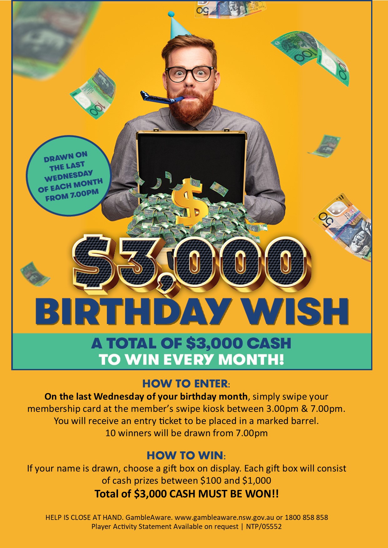 3,000 Birthday Wish Promotion